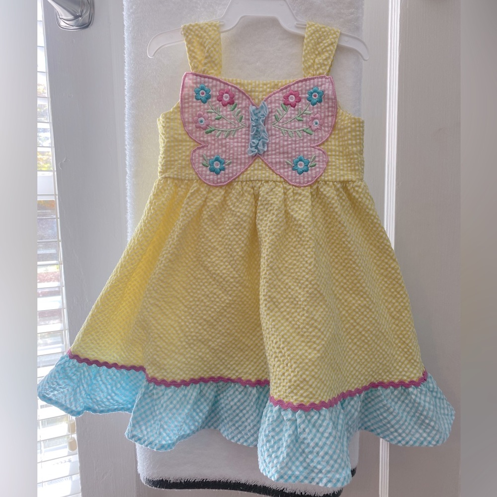 Seersucker Butterfly Dress